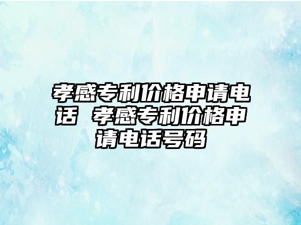 孝感專利價格申請電話 孝感專利價格申請電話號碼