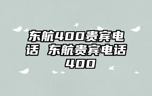 東航400貴賓電話 東航貴賓電話 400