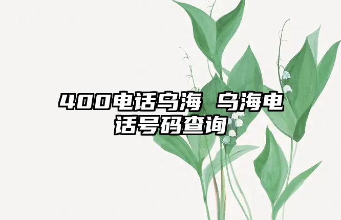 400電話烏海 烏海電話號碼查詢