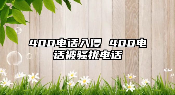 400電話入侵 400電話被騷擾電話